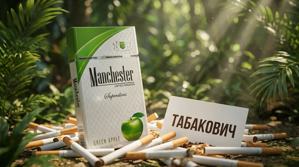 Манчестер Супер Слим Грин Эппл